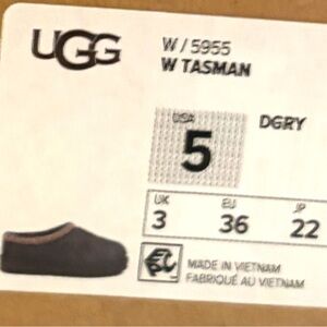 UGG Slippers with Blue and Gray Accents